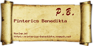 Pinterics Benedikta névjegykártya